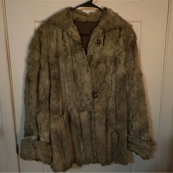 Vintage Fur Coat - Rabbit - Women’s S/M - Picture 5 of 12